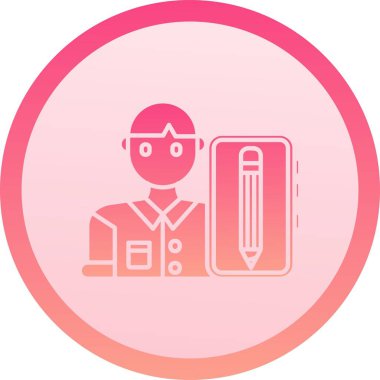 Sırt çantasındaki bir adamın vektör çizimi