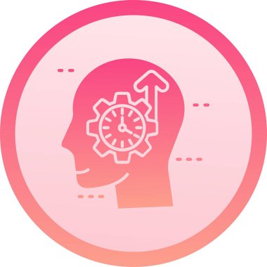 Güzel Beyin vektör satırı simgesi