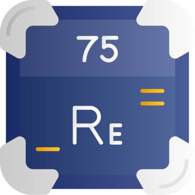 Kimyasal sembol simgesinin vektör çizimi