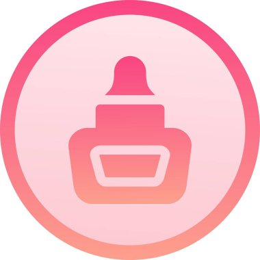 Parfüm şişesi simgesi. Parfüm şişesi vektör simgesi web karikatür çizimi