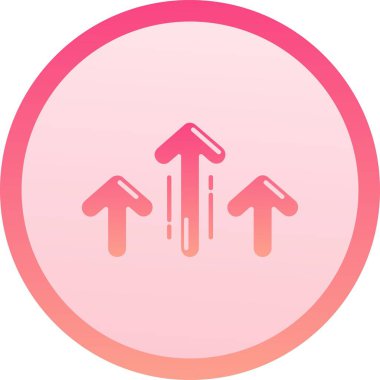 Benzersiz ok vektör simgesi