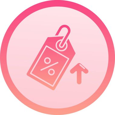 Alışveriş indirimi simgesi, basit vektör