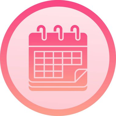 Takvim simgesi vektör illüstrasyonu