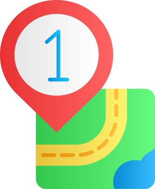 harita konum simgesi, izometrik biçim