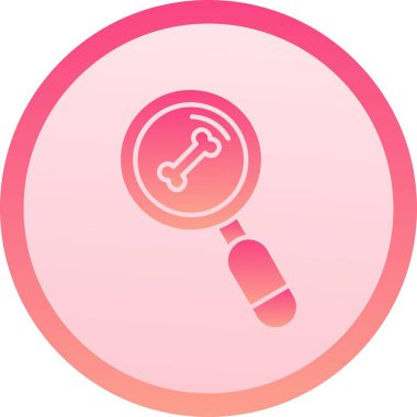 Anahtarı olan bir büyüteçin vektör çizimi