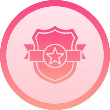 Güzel Madalya Çizgisi Vektör Simgesi