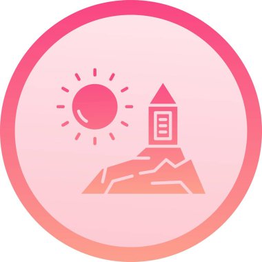 güzel manzara vektör simgesi