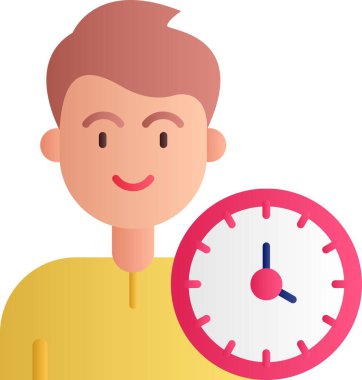 Yüzü olan bir saatçi.