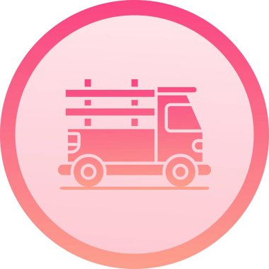 benzersiz van çizgisi vektör simgesi