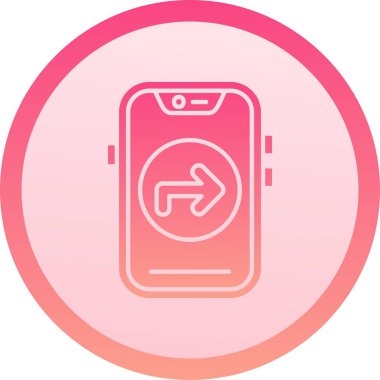 Vektör mobil izleme simgesi