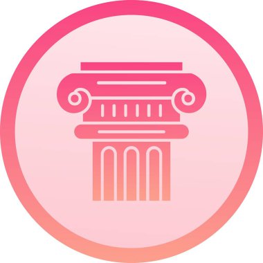 benzersiz sütun çizgisi vektör simgesi