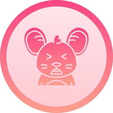 Bir kabartma vektör simgesine sahip eşsiz bir emoji