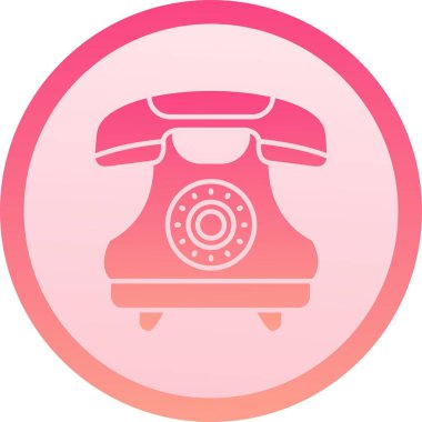 Benzersiz telefon kabartma vektör simgesi