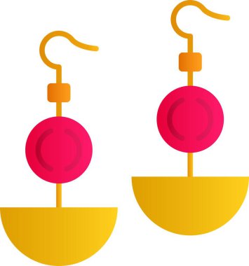 Noel süslerini asmak düz stil ikon vektör tasarımı