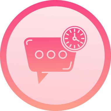 Saat simgesi tasarım vektör