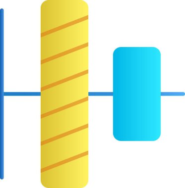 Mavi ve mavi rengin vektör çizimi