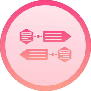 Kırmızı ve pembe okların vektör çizimi