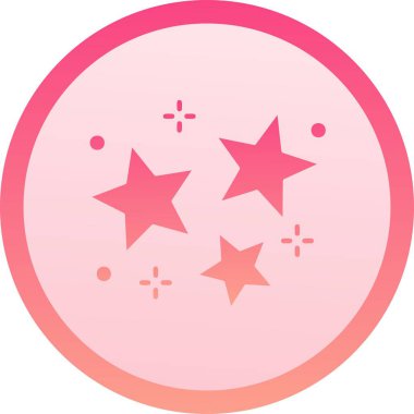 Benzersiz Yıldızlar Vektör Satırı Simgesi