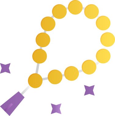 Sihirli değnek simgesi, düz stil