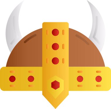 Viking kask simgesi, karikatür tarzı