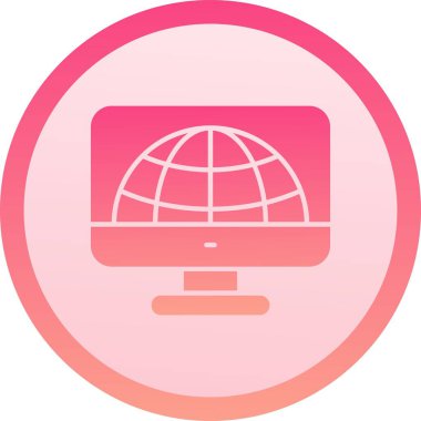 Güzel Küre Çizgisi Vektör Simgesi