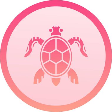 Eşsiz kaplumbağa vektör simgesi