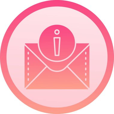 Benzersiz Posta Vektörü Kabartma Simgesi