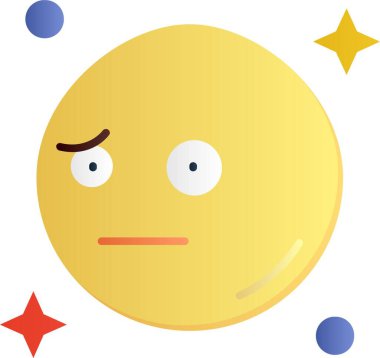 Üzgün emoji ikonu. Beyaz arkaplanda izole edilmiş web tasarımı için üzgün emoji vektör simgesi karikatürü