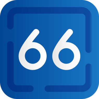 Takvim simgesi. Kabartma biçimi düz sembol, kobalt rengi, yuvarlak açılar, beyaz arkaplan.