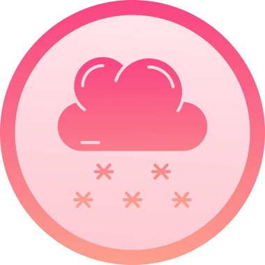 güzel bulut hesaplama vektör simgesi