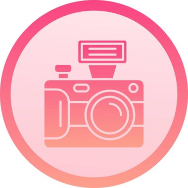 Kamera. Web simgesi basit illüstrasyon