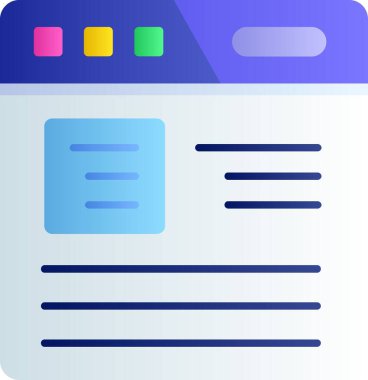 web sayfası renk çizgisi simgesi