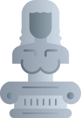 Benzersiz robot ikon vektör illüstrasyonu