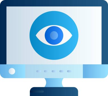 yapay zeka robot simgesi, izometrik biçim