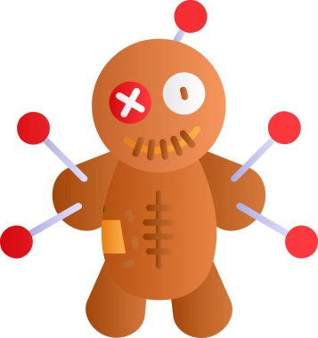 Hasta suratlı, kırmızı bir virüsün çizgi film çizimi..