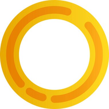 Altın sikke kripto para simgesi vektörü. İzometrik altın sikke düz. para sembolü beyaz üzerine izole