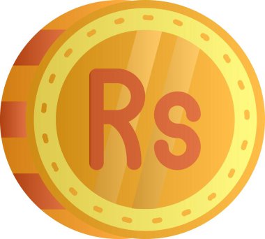 para sikkesi vektör karikatür biçimi illüstrasyonu