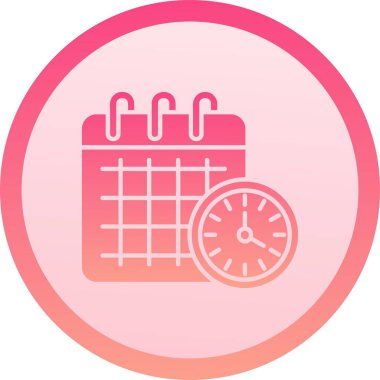 Takvim Düz Vektör Simgesi Tasarımı