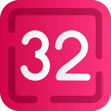 Pembe düğmede 2 numara.