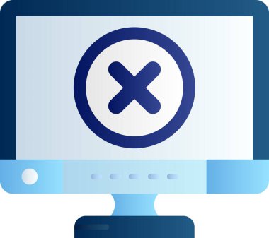 vektör lcd simgesi illüstrasyonu