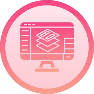 metin simgesi, vektör illüstrasyonlu dizüstü bilgisayar