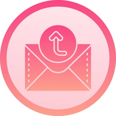 Vektör iletisi Simgesi illüstrasyonu