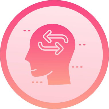 Beyin simgesi, vektör illüstrasyonu