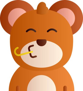 beyaz arka planda uyuyan sevimli panda çizgi filmi, renkli tasarım