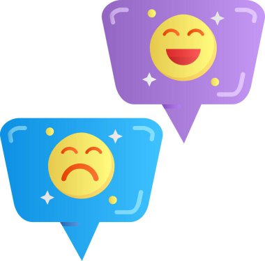 Mutlu emoji simgesi vektör olarak ayarlandı