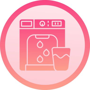 çamaşır makinesi simgesi. vektör illüstrasyonu