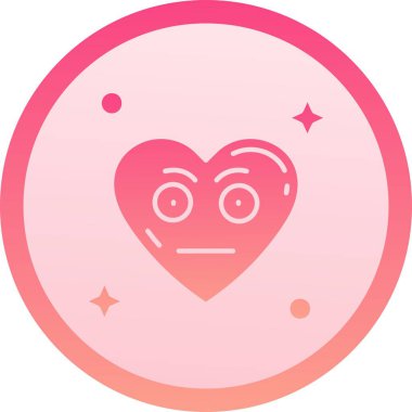 Benzersiz emoji simgesi vektör çizgisi