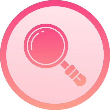 Benzersiz büyüteç vektör simgesi