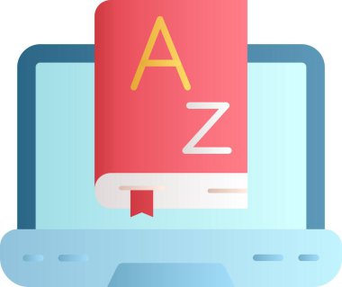 Online eğitim. Basit ağ simgesi şablonu