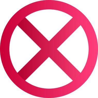 Yasaklama simgesi vektör illüstrasyonu